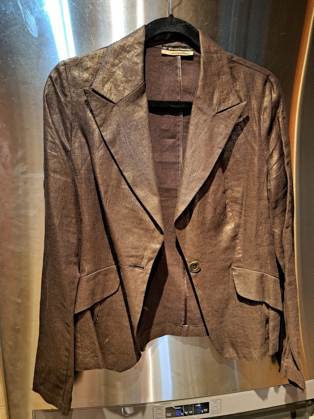 Rinascimento Brown Tailored Women's Blazer Jacket